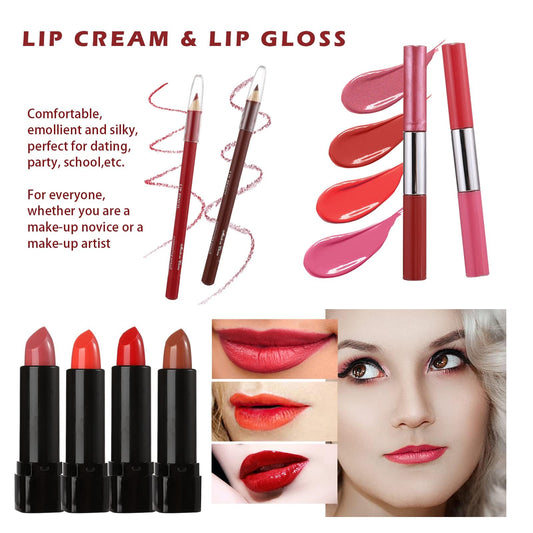 All in One Makeup Kit for Teens, 106 Pcs Professional Makeup Kit for Women Full Kit, Include Eyeshadow Palette, Lipstick Set, Concealer, Foundation, Lipgloss, Make-up Brush(Silver)