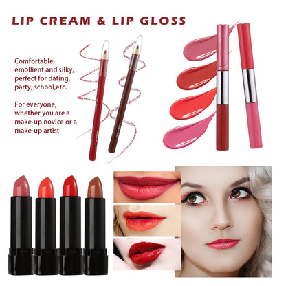 All in One Makeup Kit for Teens, 106 Pcs Professional Makeup Kit for Women Full Kit, Include Eyeshadow Palette, Lipstick Set, Concealer, Foundation, Lipgloss, Make-up Brush(Silver)
