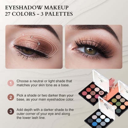 Makeup Sets for Teens Girls Women, Professional Makeup Kits All In One Makeup Set Storage Train Case, Beginner Full Cosmetics Kit with Eyeshadow Blush Lipstick Lipgloss Mascara etc Black