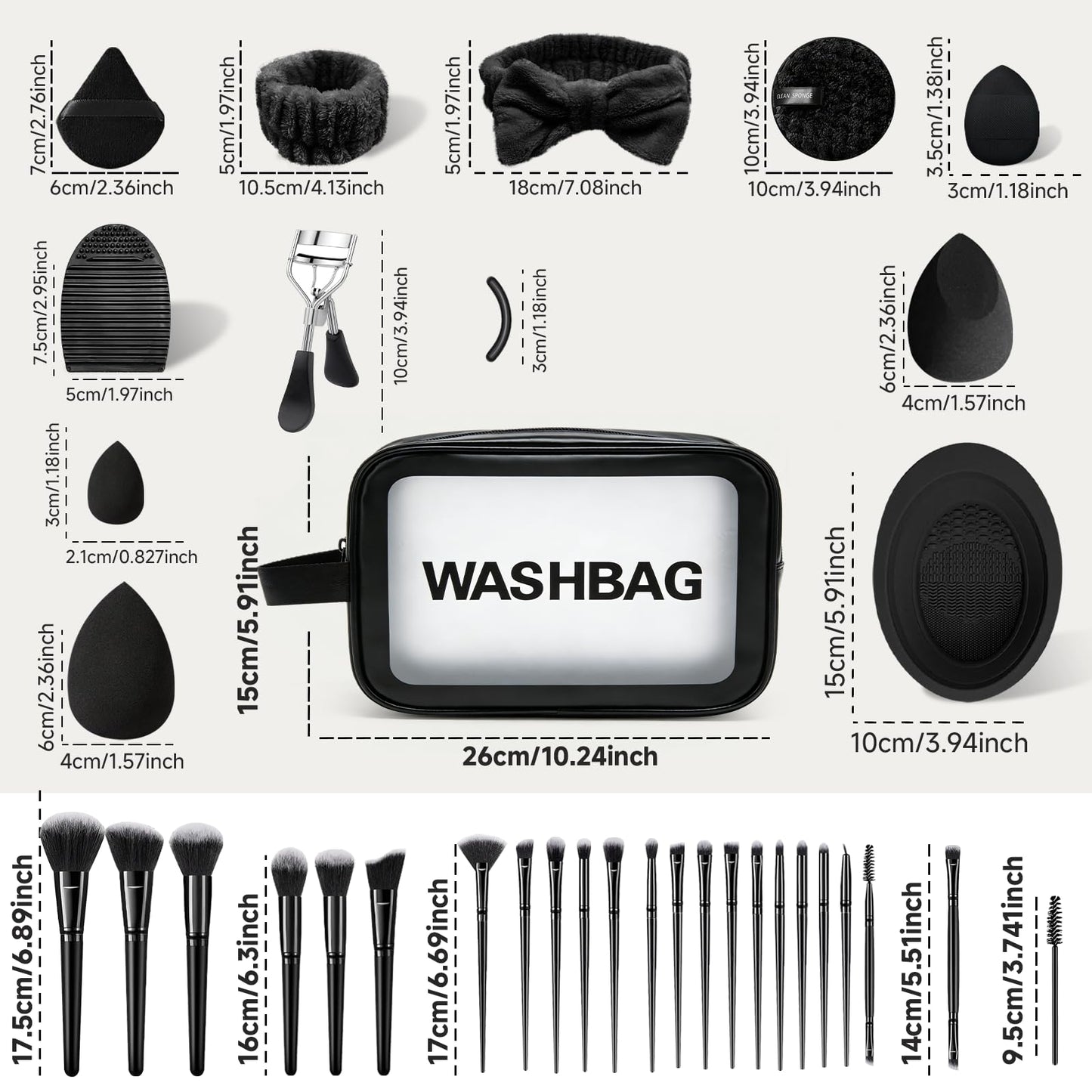 Makeup Brush Set, 62Pcs Makeup Brushes Set Professional, Multi-functional Makeup Brush Sets & Kits with Case Facial Makeup Accessories, Foundation Makeup Brush Kit Eye Make up Brushes & Tools