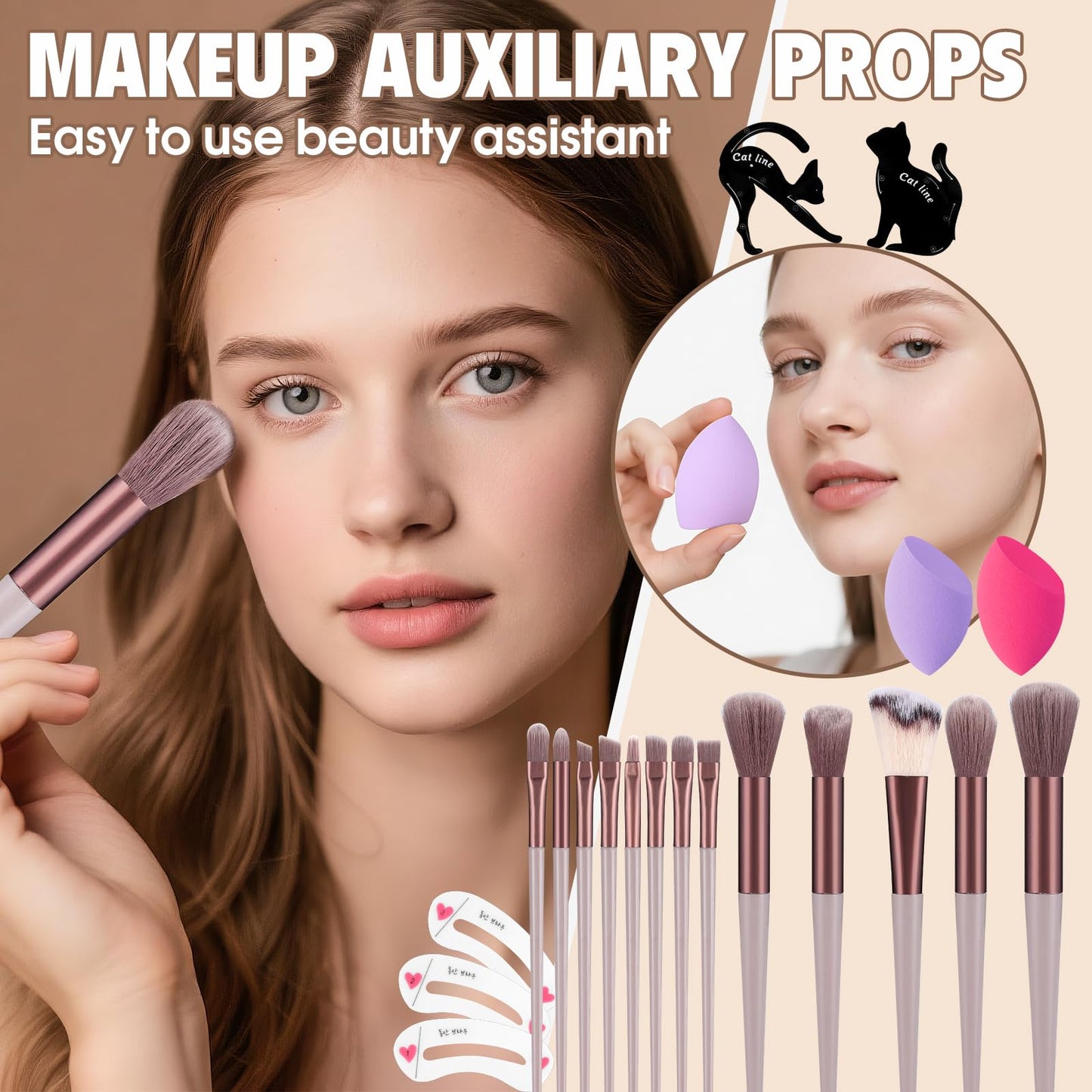 Makeup Kit for Women Full Kit Include Foundation Eyeshadow Palette Makeup Brushes Makeup Sets for Teens Girls, All In One Makeup Gift Set for Women and Beginner, Mothers Day Gifts, Graduation Gifts
