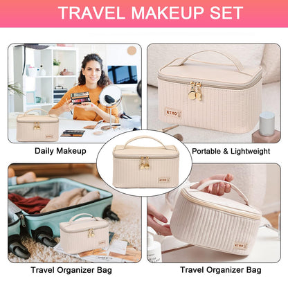 All in One Makeup Kit, Makeup Kit for Women Full Kit, Travel Makeup Gift Set for Women, Teens & Girls, Includes Eyeshadow Lipstick Eyeliner Eyebrow Pencil Brush Set, Beginners and Professionals Alike