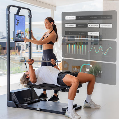 Gym Monster Smart Home Gym, Multifunctional Strength Training Machine, Smith Machine Power Cage Workout Station, Squat Rack Cable Machine, Full Body Fitness Equipment for Home Workout