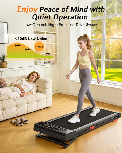 Treadmill with Auto Incline,12-Level Incline Walking Pad Treadmill with Handle Bar,3.0HP Quiet Under Desk 350 lbs Weight Capacity 2 in 1 Foldable Treadmills Walking LED Display for Home Office Gym